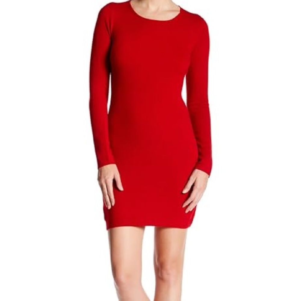 Classic Jiya Red Dress, Theory Cashmere Sz M